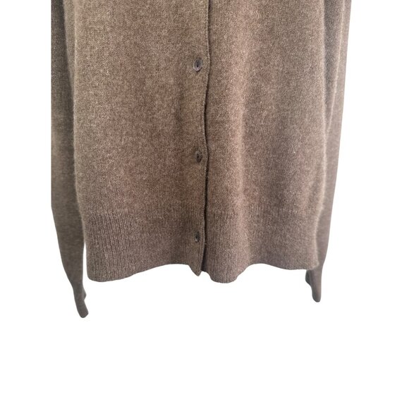 Cashmere Boutique Womens M Brown 100% Cashmere Button-Up Cardigan - Picture 8 of 14